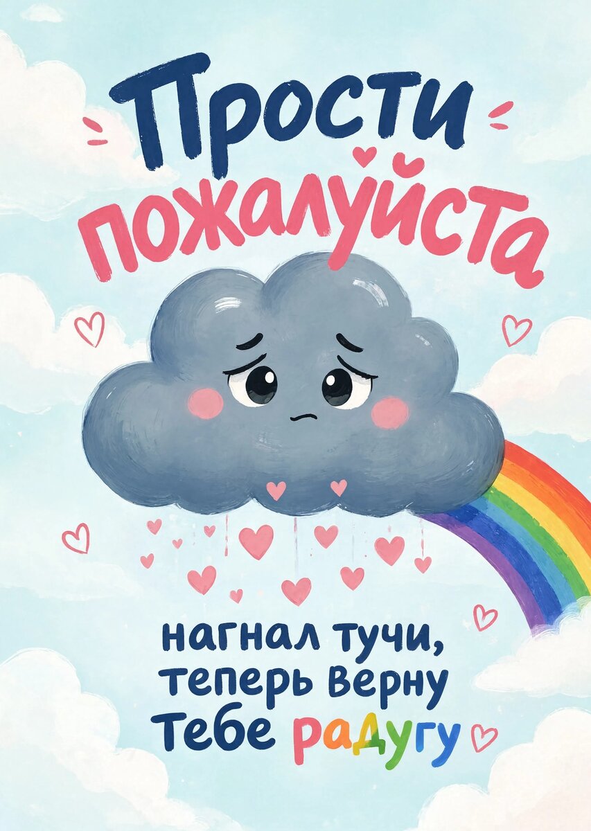 Открытка "Прости" #27