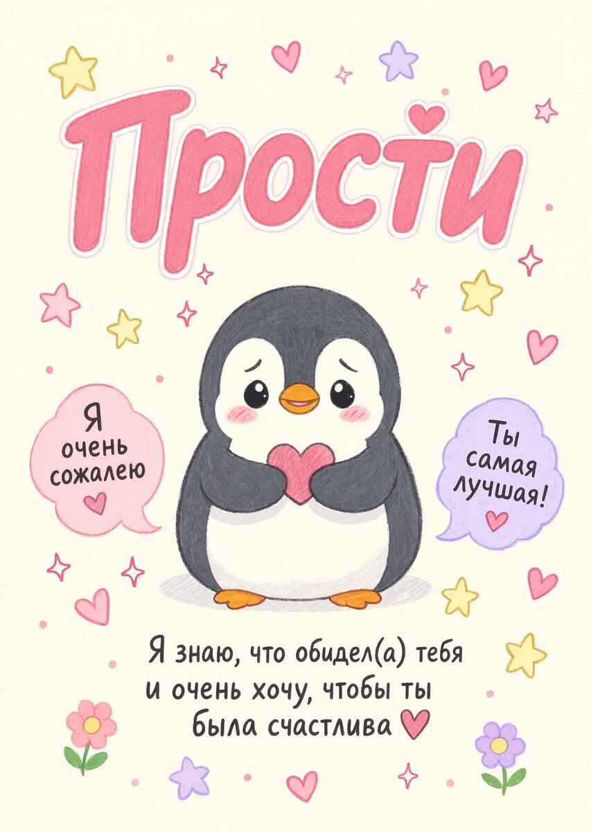 Открытка "Прости" #68