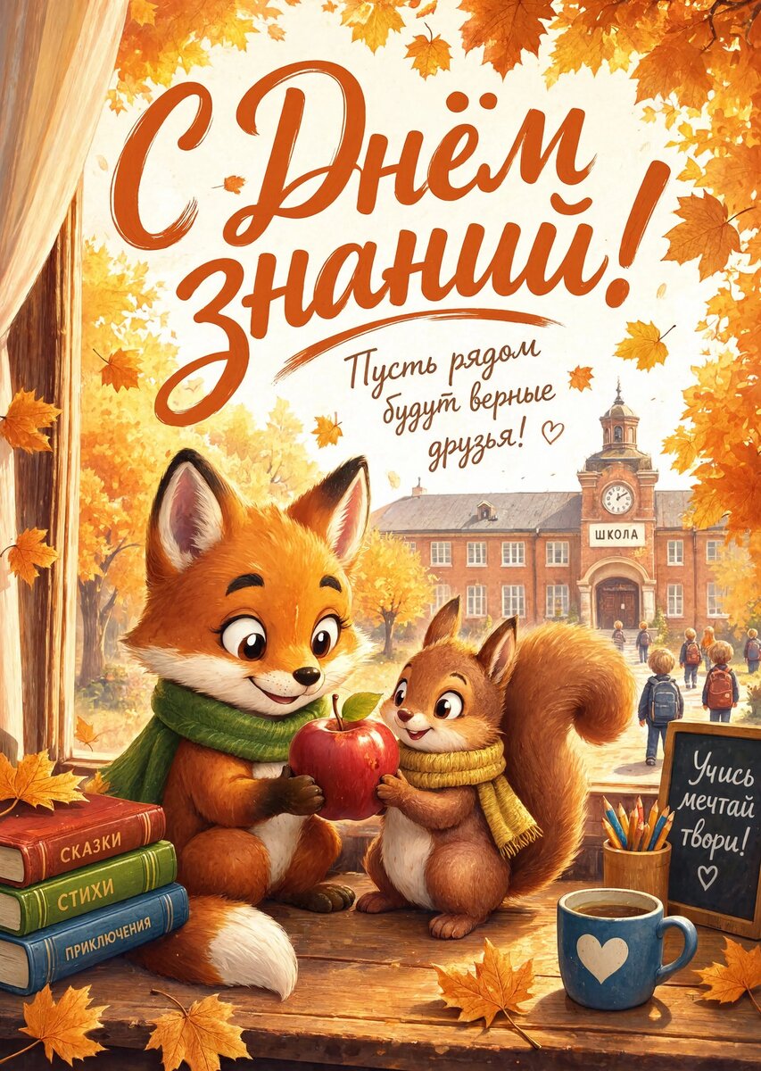 Открытка "С 1 сентября : С днем знаний" #1