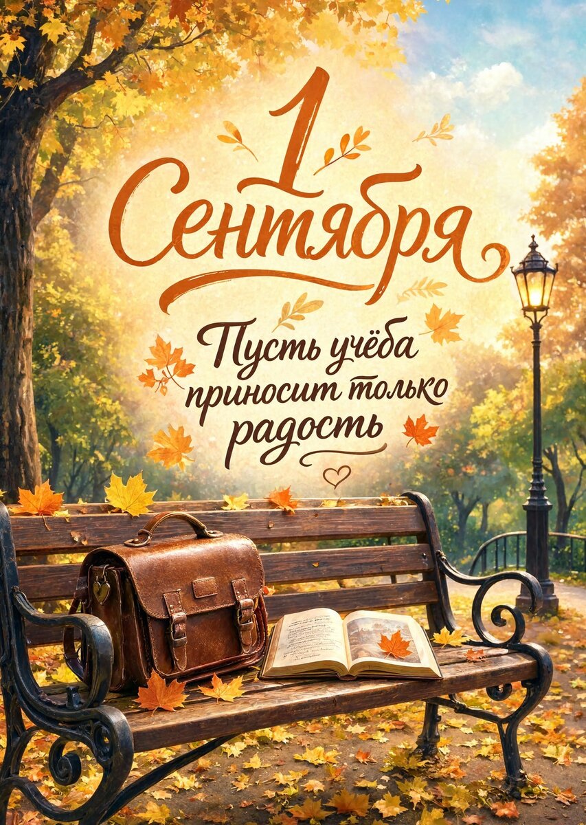Открытка "С 1 сентября : С днем знаний" #102
