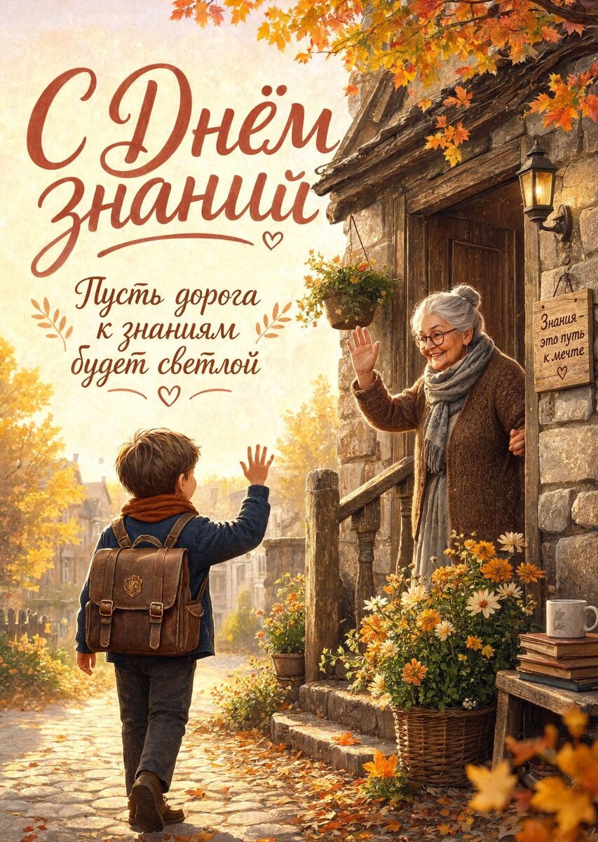 Открытка "С 1 сентября : С днем знаний" #107
