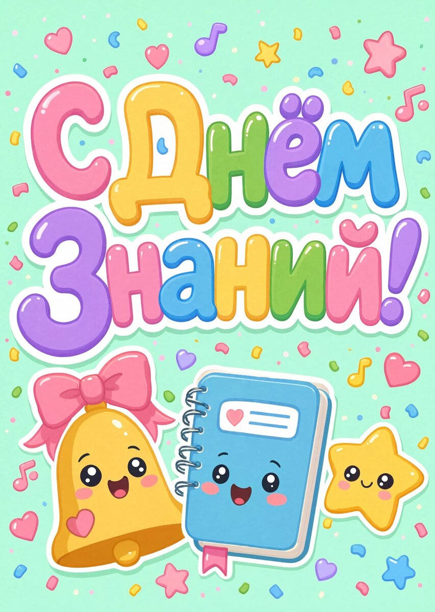 Открытка "С 1 сентября : С днем знаний" #11