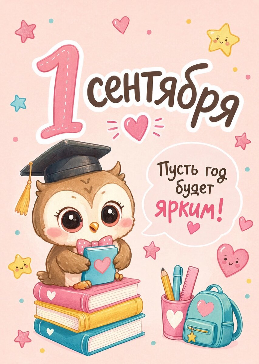 Открытка "С 1 сентября : С днем знаний" #110