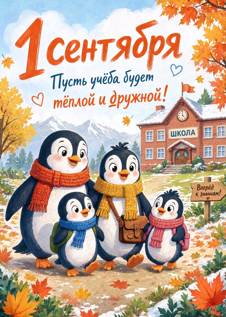 Открытка "С 1 сентября : С днем знаний" #30