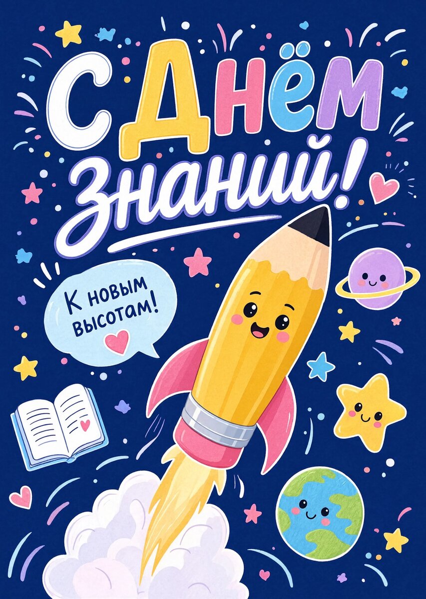 Открытка "С 1 сентября : С днем знаний" #31