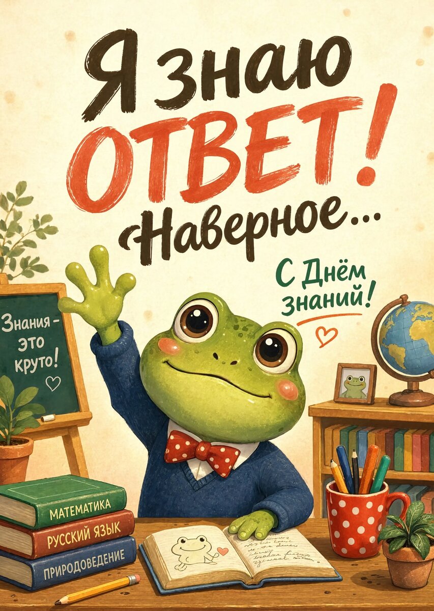 Открытка "С 1 сентября : С днем знаний" #32