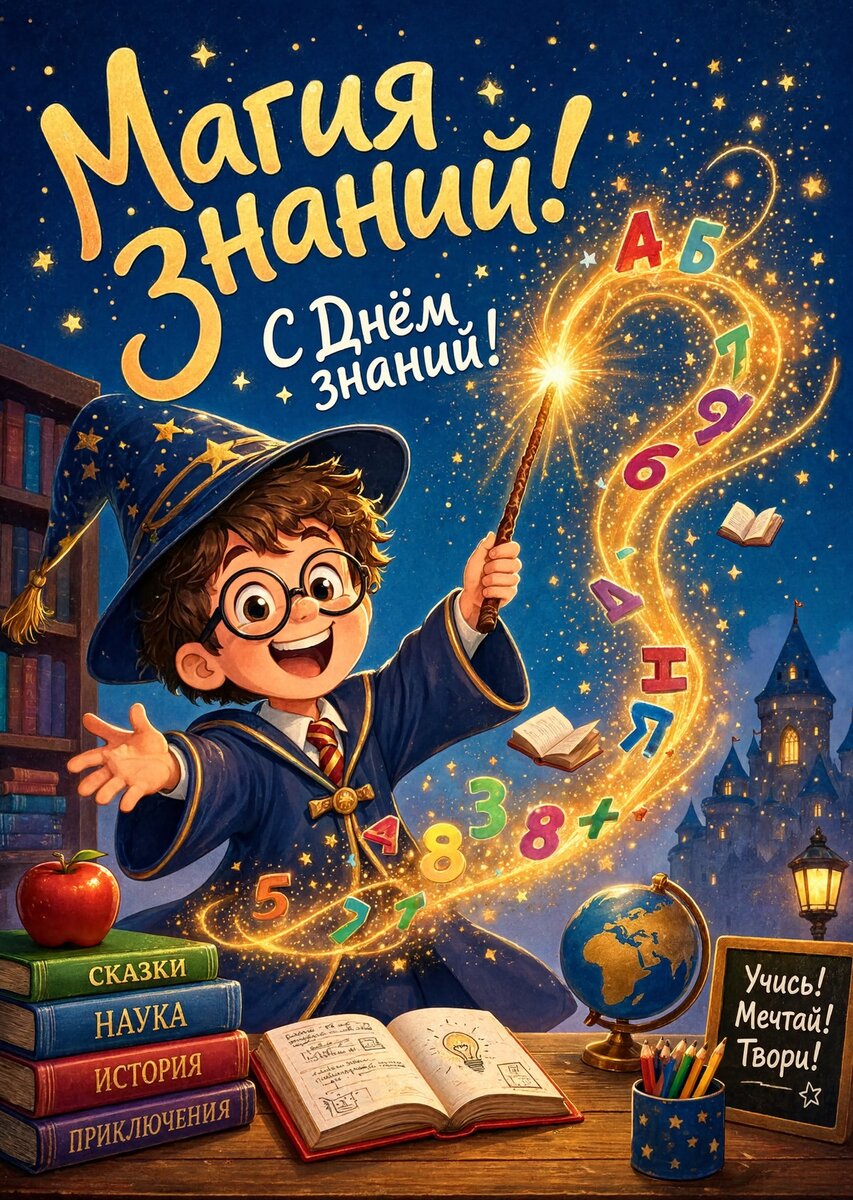 Открытка "С 1 сентября : С днем знаний" #35