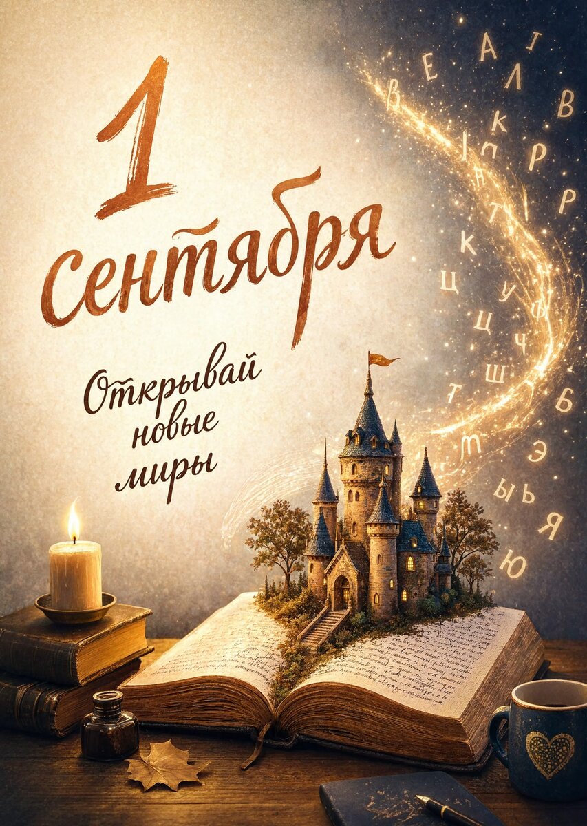 Открытка "С 1 сентября : С днем знаний" #37