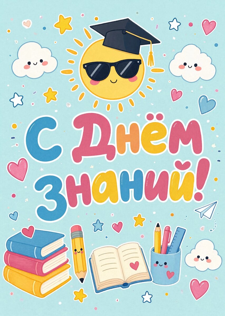 Открытка "С 1 сентября : С днем знаний" #38