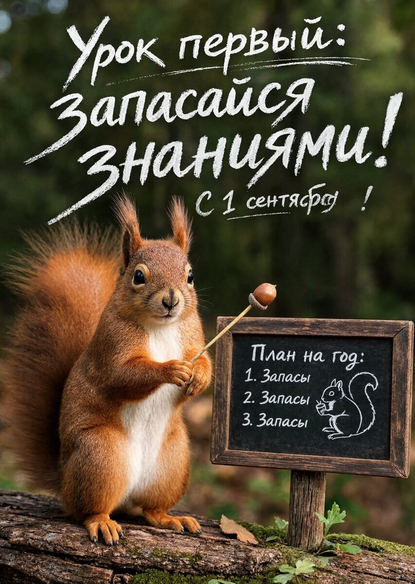 Открытка "С 1 сентября : С днем знаний" #39