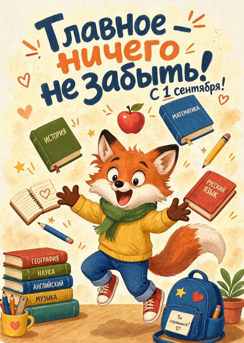 Открытка "С 1 сентября : С днем знаний" #43