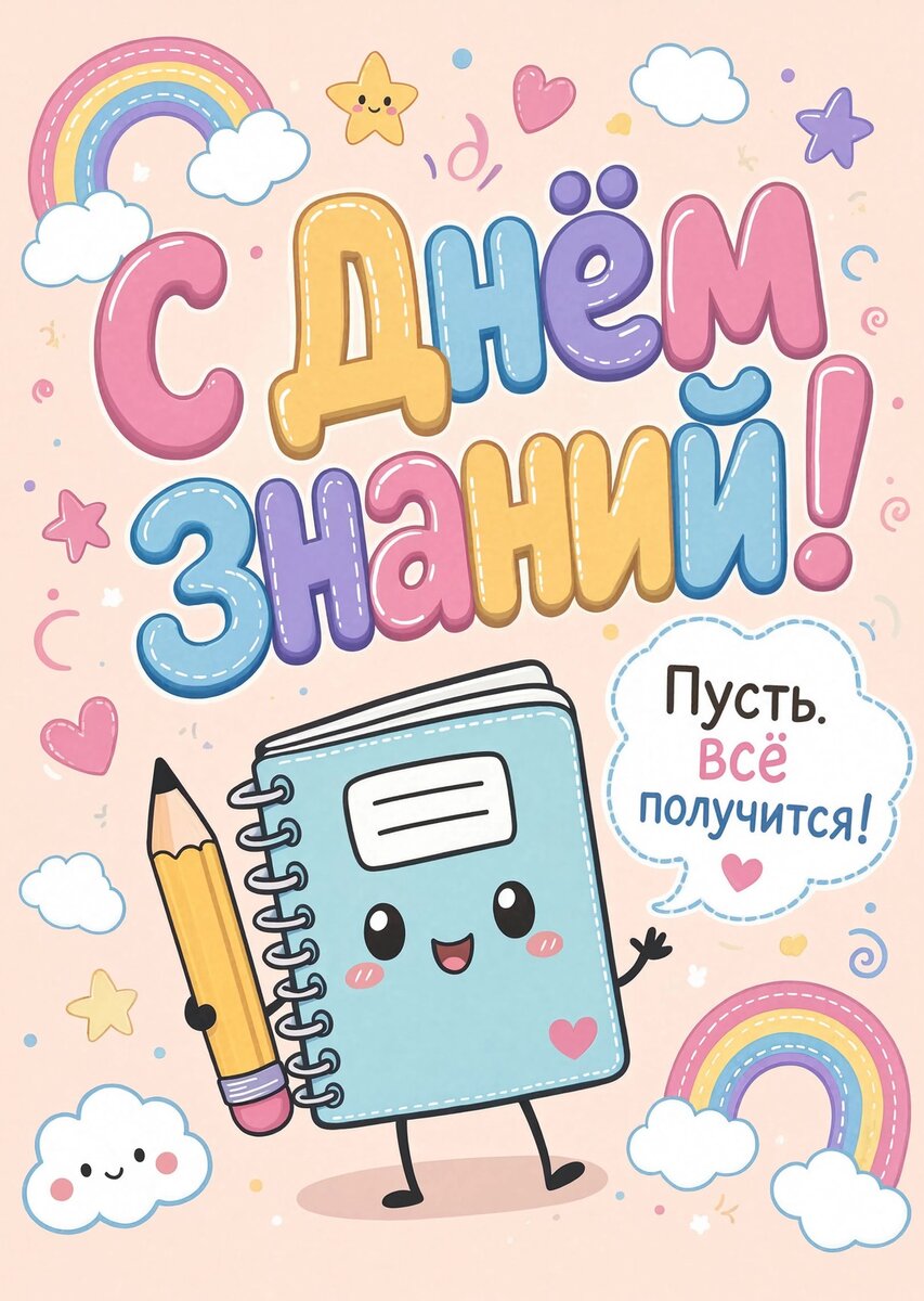 Открытка "С 1 сентября : С днем знаний" #47