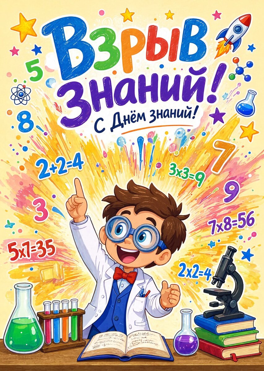Открытка "С 1 сентября : С днем знаний" #51