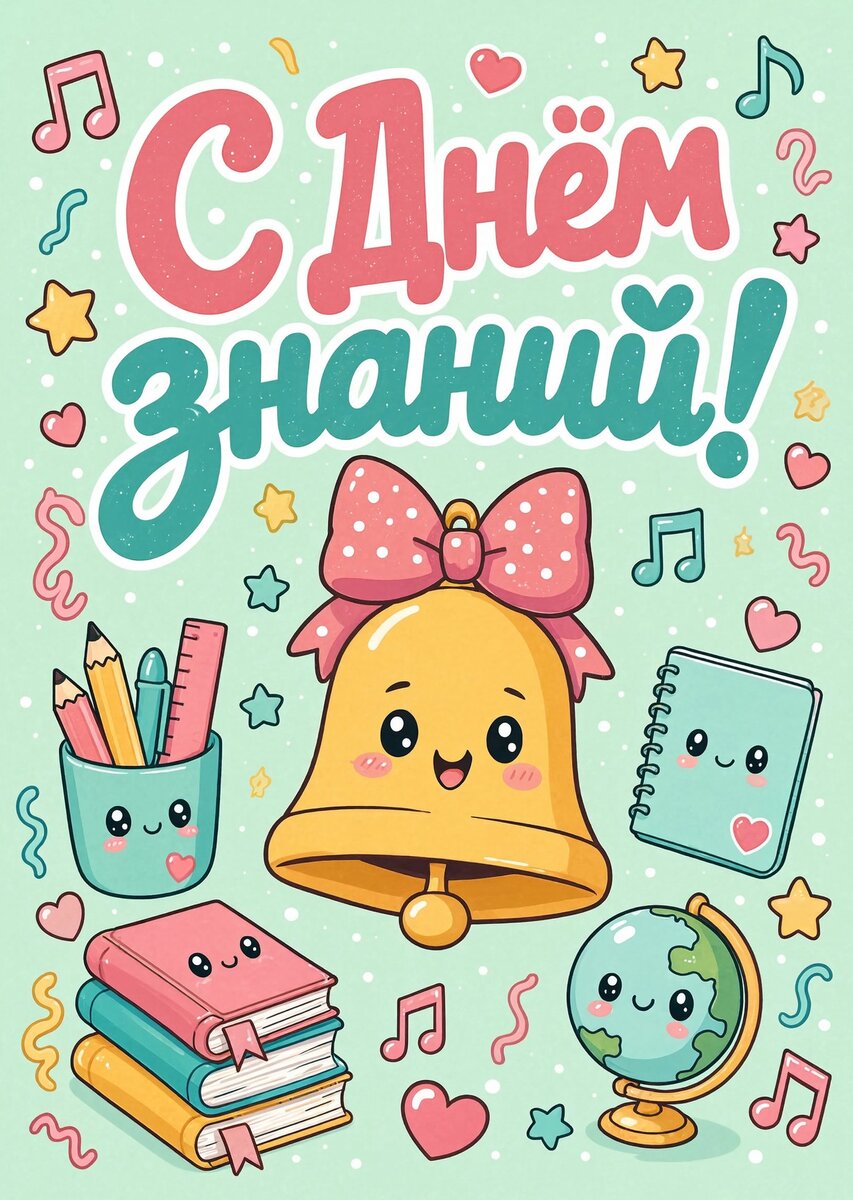 Открытка "С 1 сентября : С днем знаний" #56