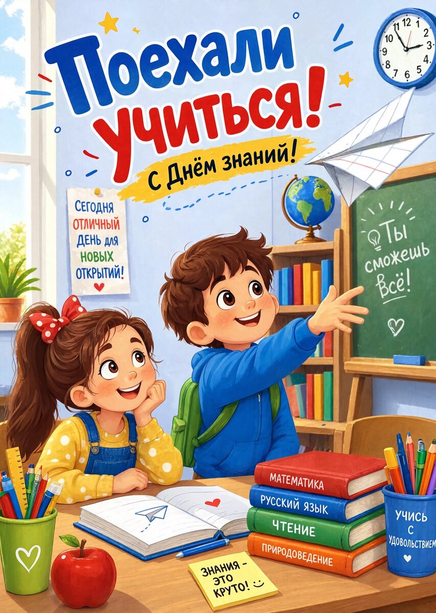 Открытка "С 1 сентября : С днем знаний" #57