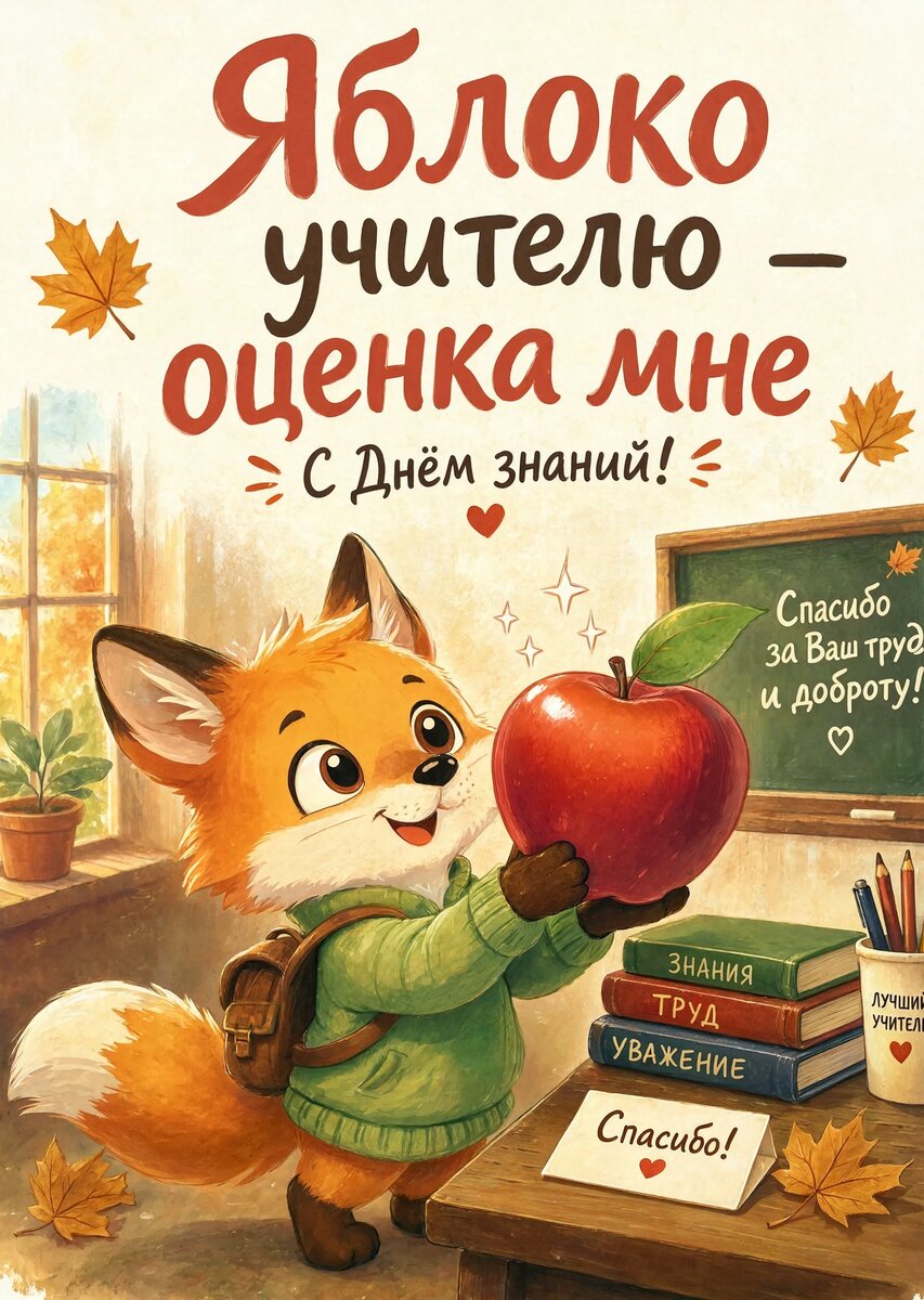 Открытка "С 1 сентября : С днем знаний" #68