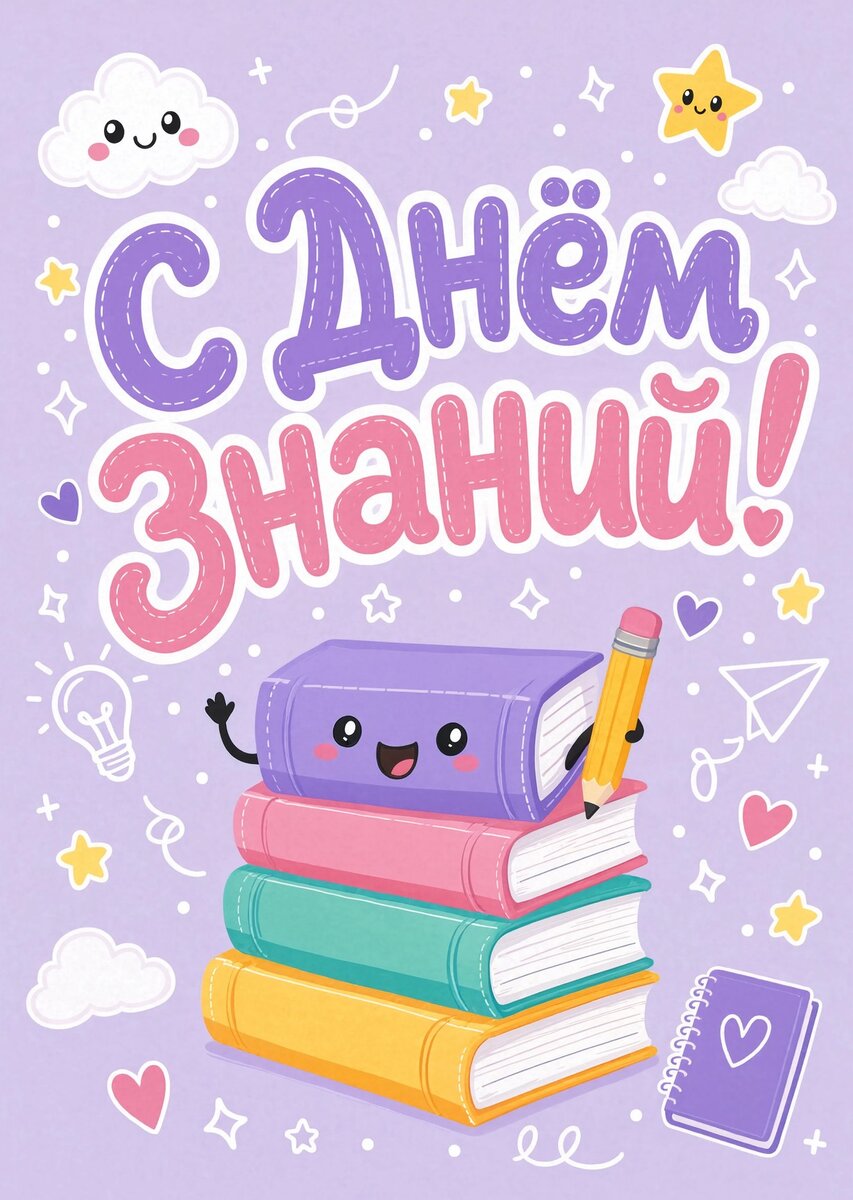 Открытка "С 1 сентября : С днем знаний" #69