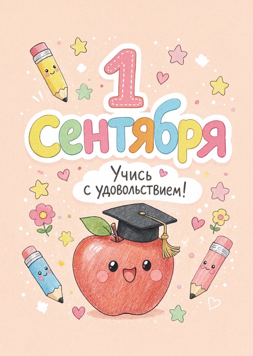 Открытка "С 1 сентября : С днем знаний" #71