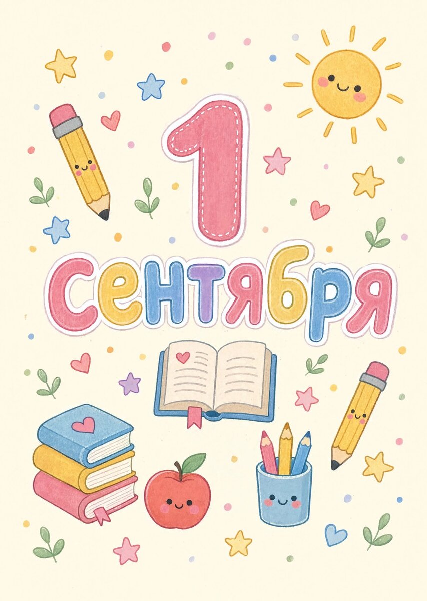 Открытка "С 1 сентября : С днем знаний" #86