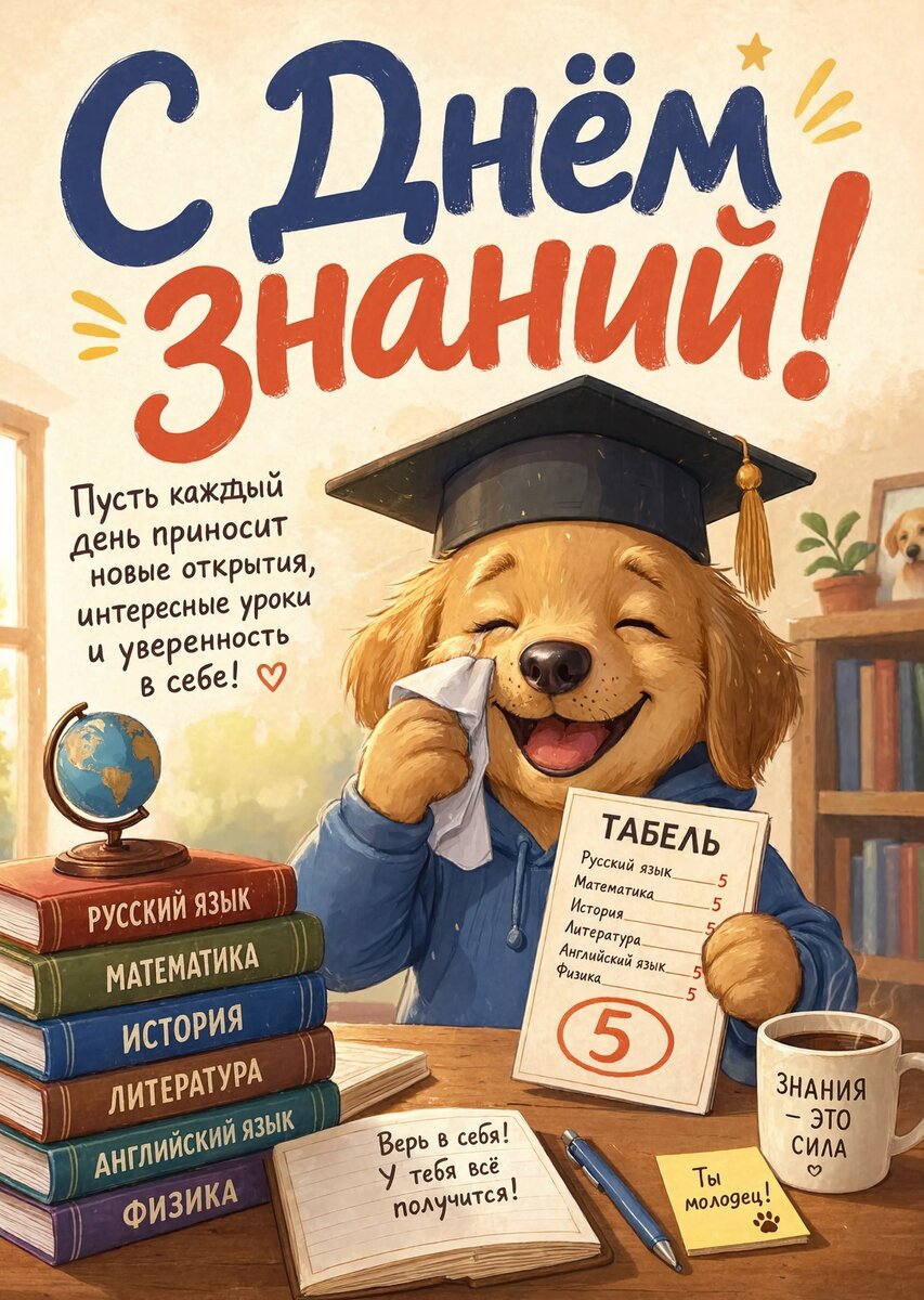 Открытка "С 1 сентября : С днем знаний" #88