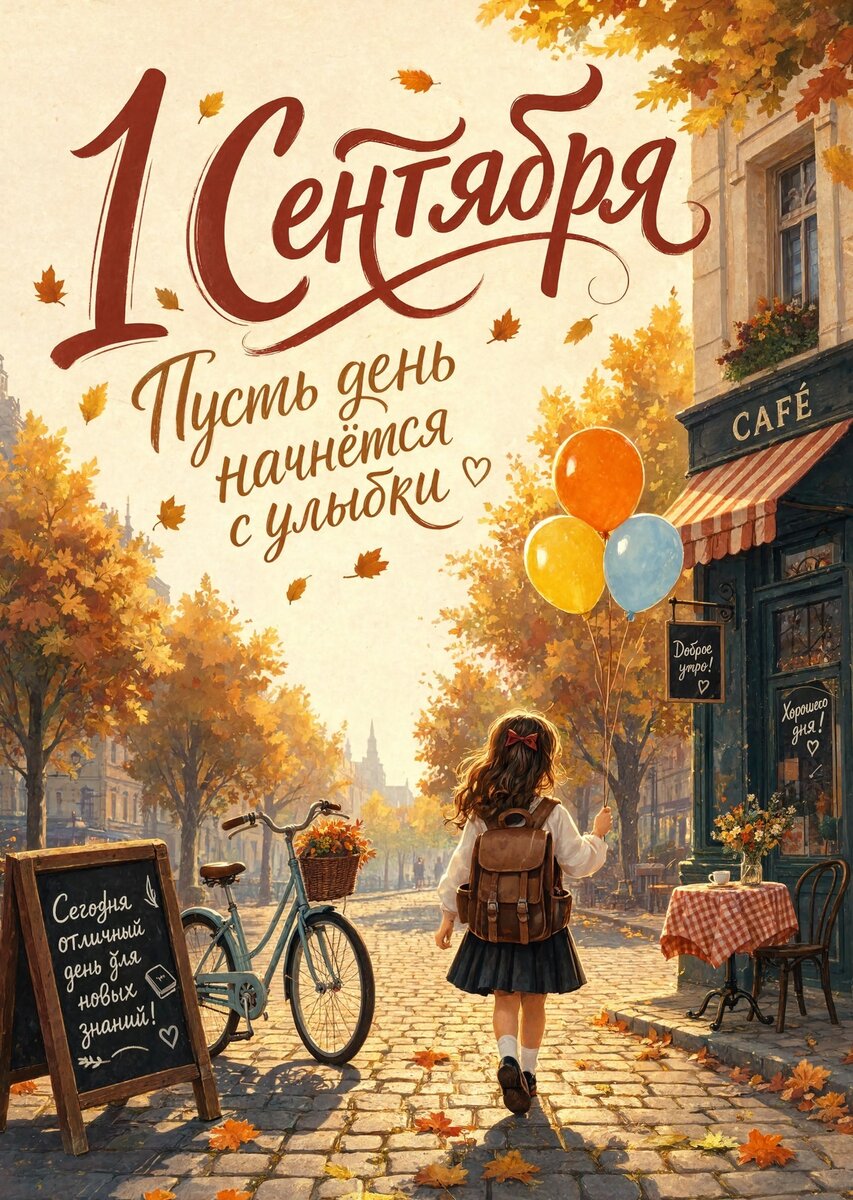 Открытка "С 1 сентября : С днем знаний" #93