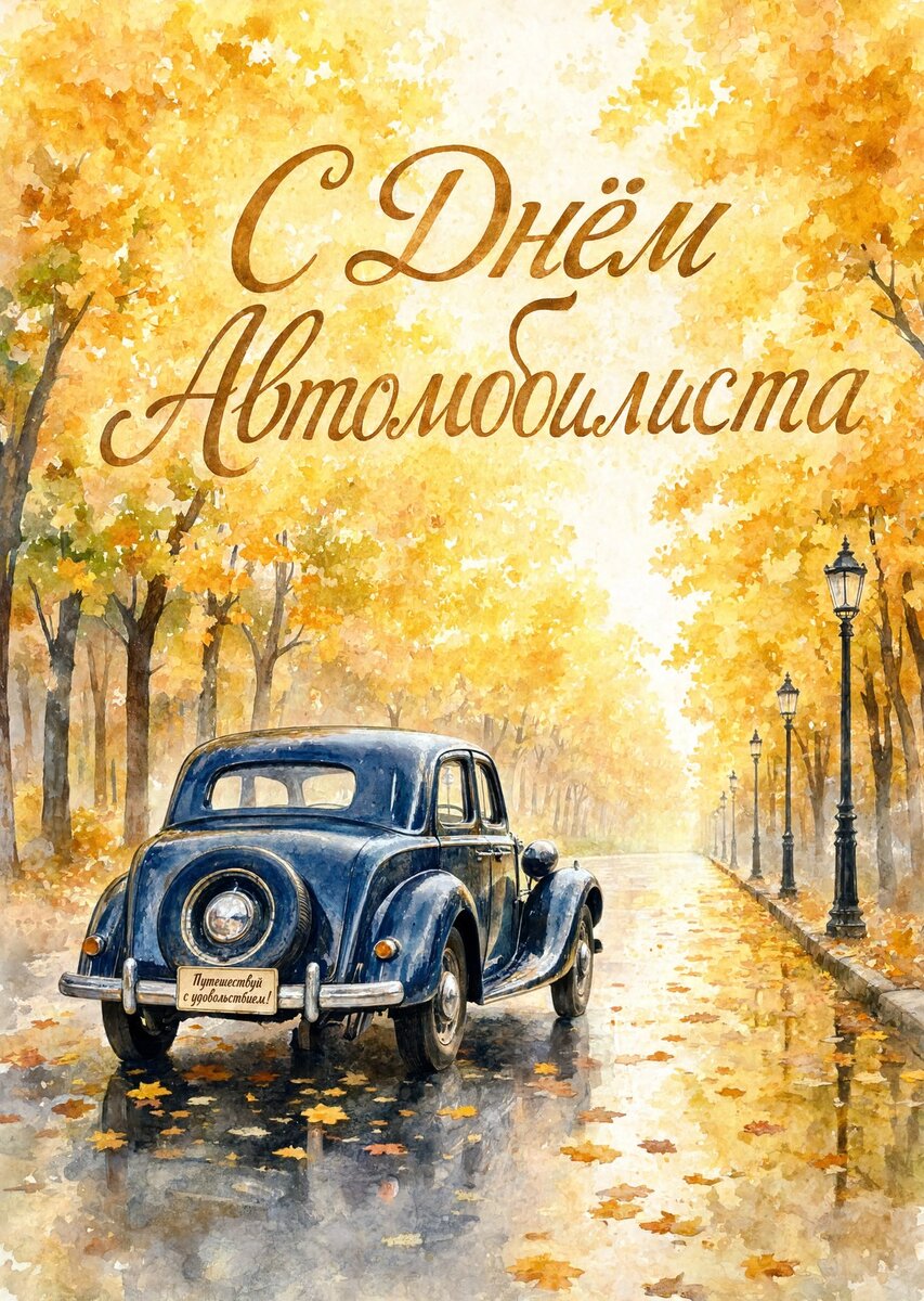 открытка с Днем Автомобилиста-59