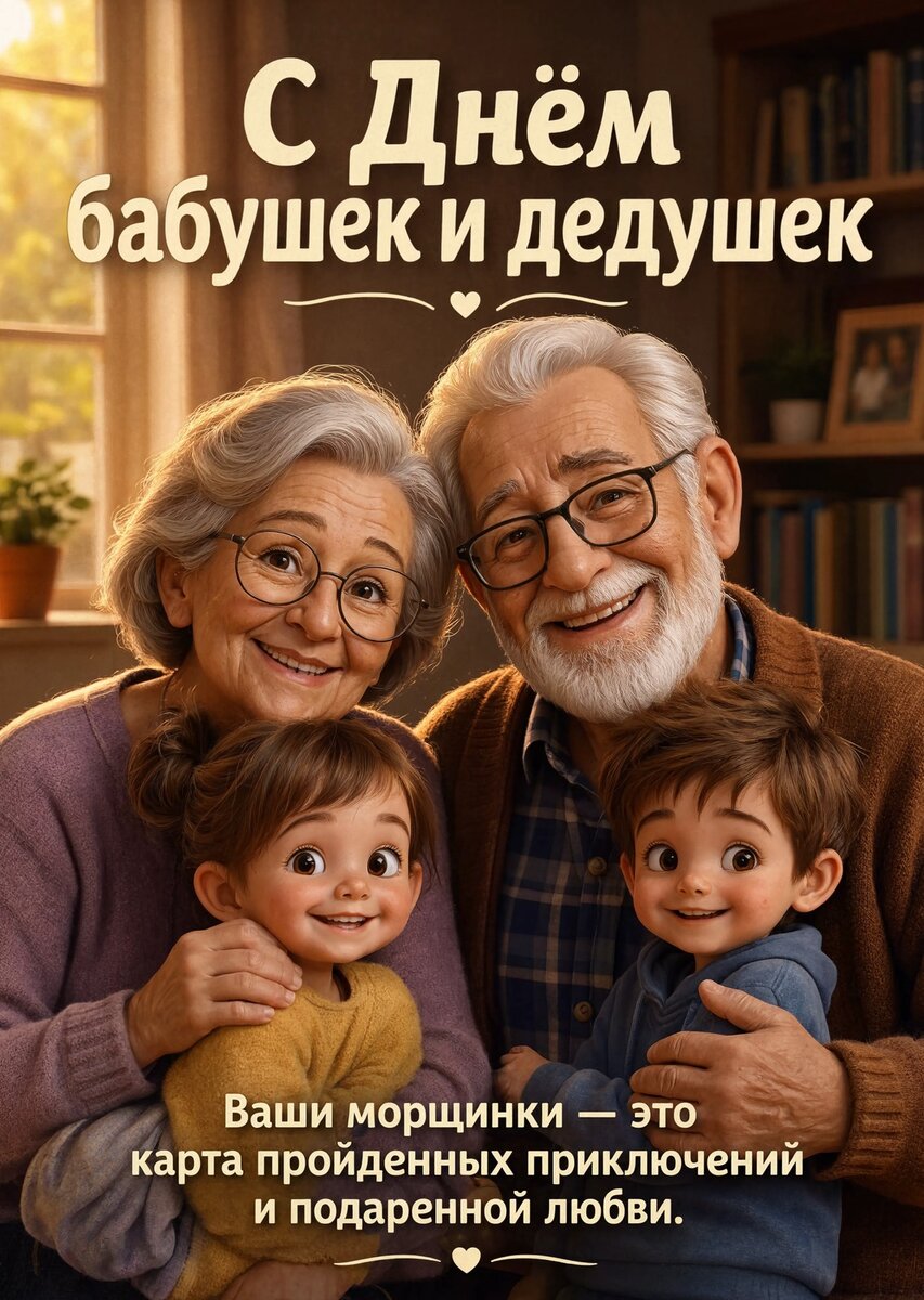 открытка с Днем Бабушек и Дедушек-12