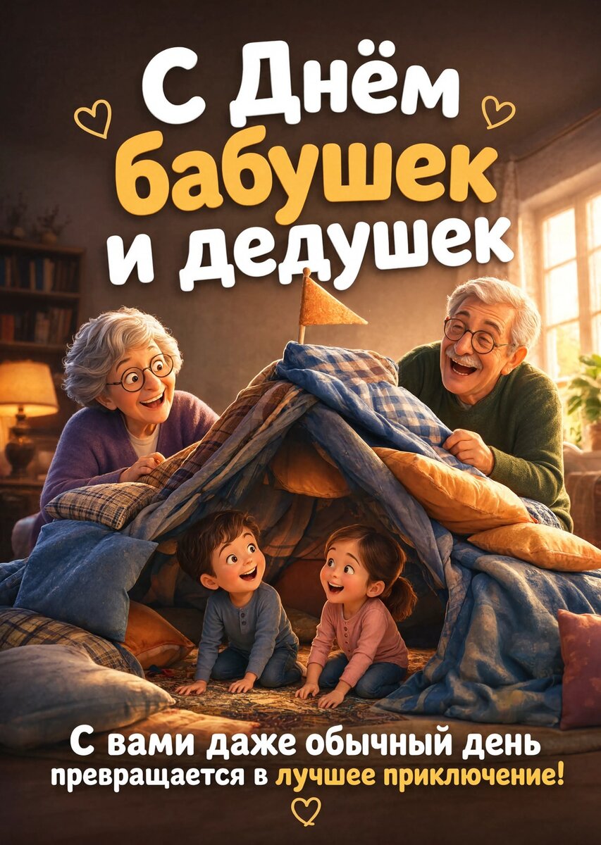 открытка с Днем Бабушек и Дедушек-13