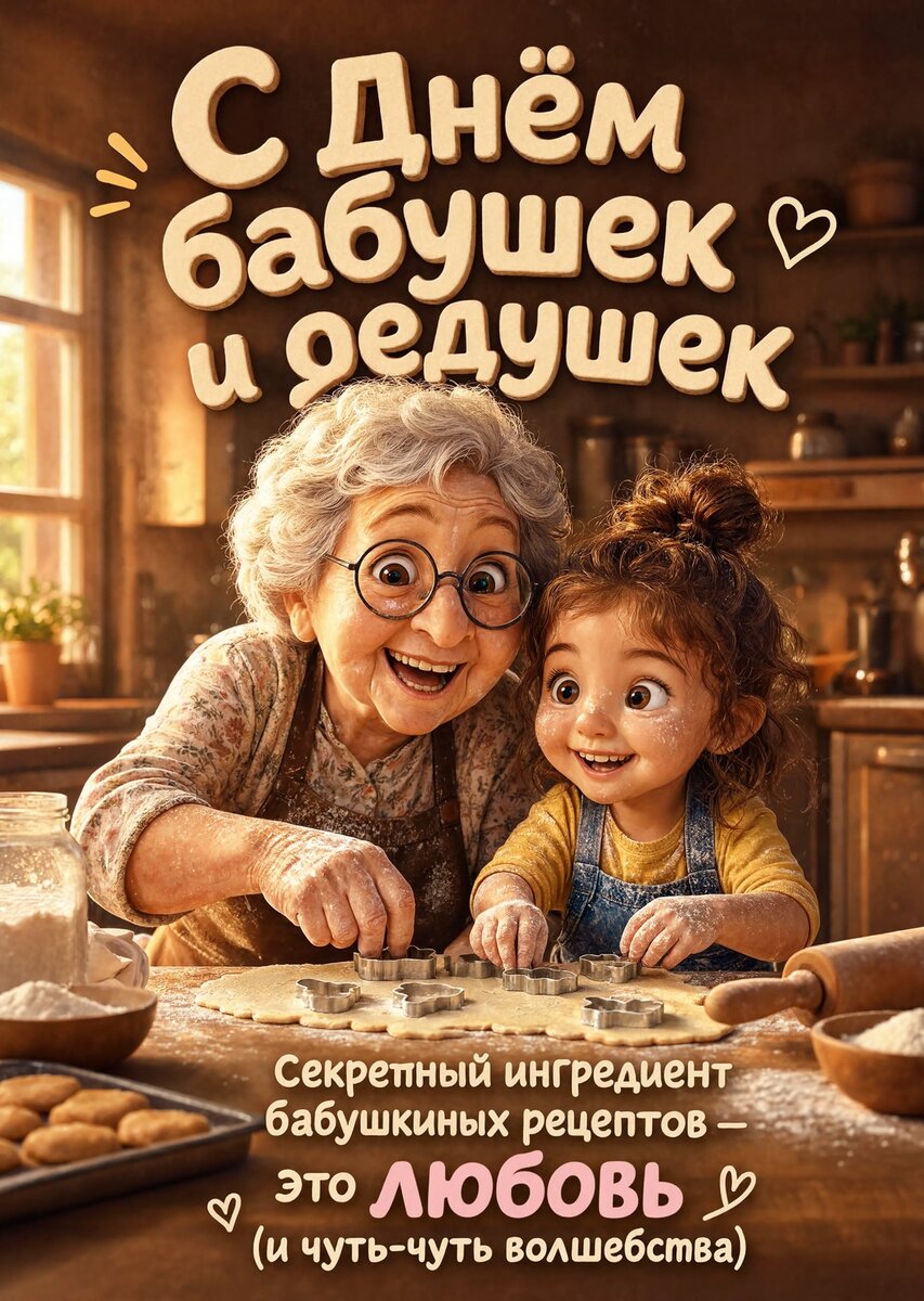 открытка с Днем Бабушек и Дедушек-15