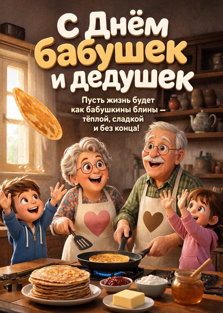 открытка с Днем Бабушек и Дедушек-16
