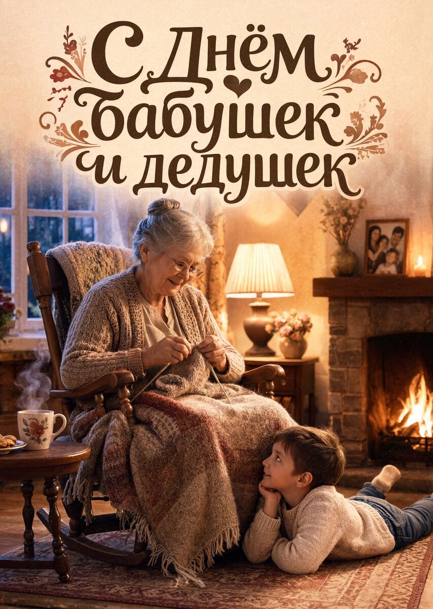 открытка с Днем Бабушек и Дедушек-19
