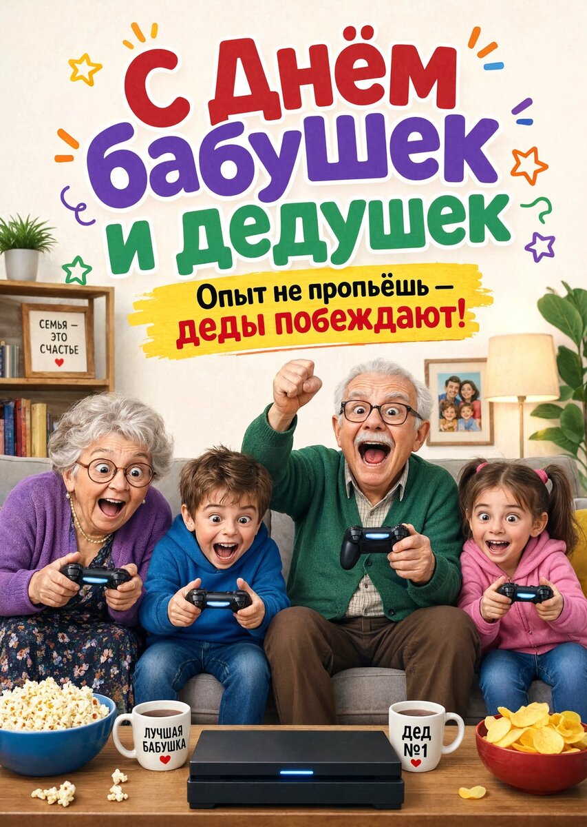 открытка с Днем Бабушек и Дедушек-21