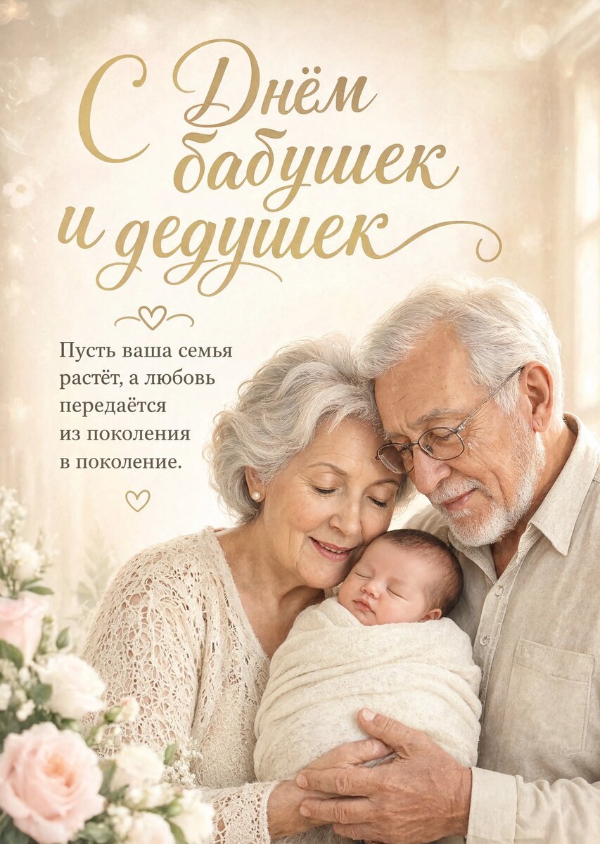 открытка с Днем Бабушек и Дедушек-26