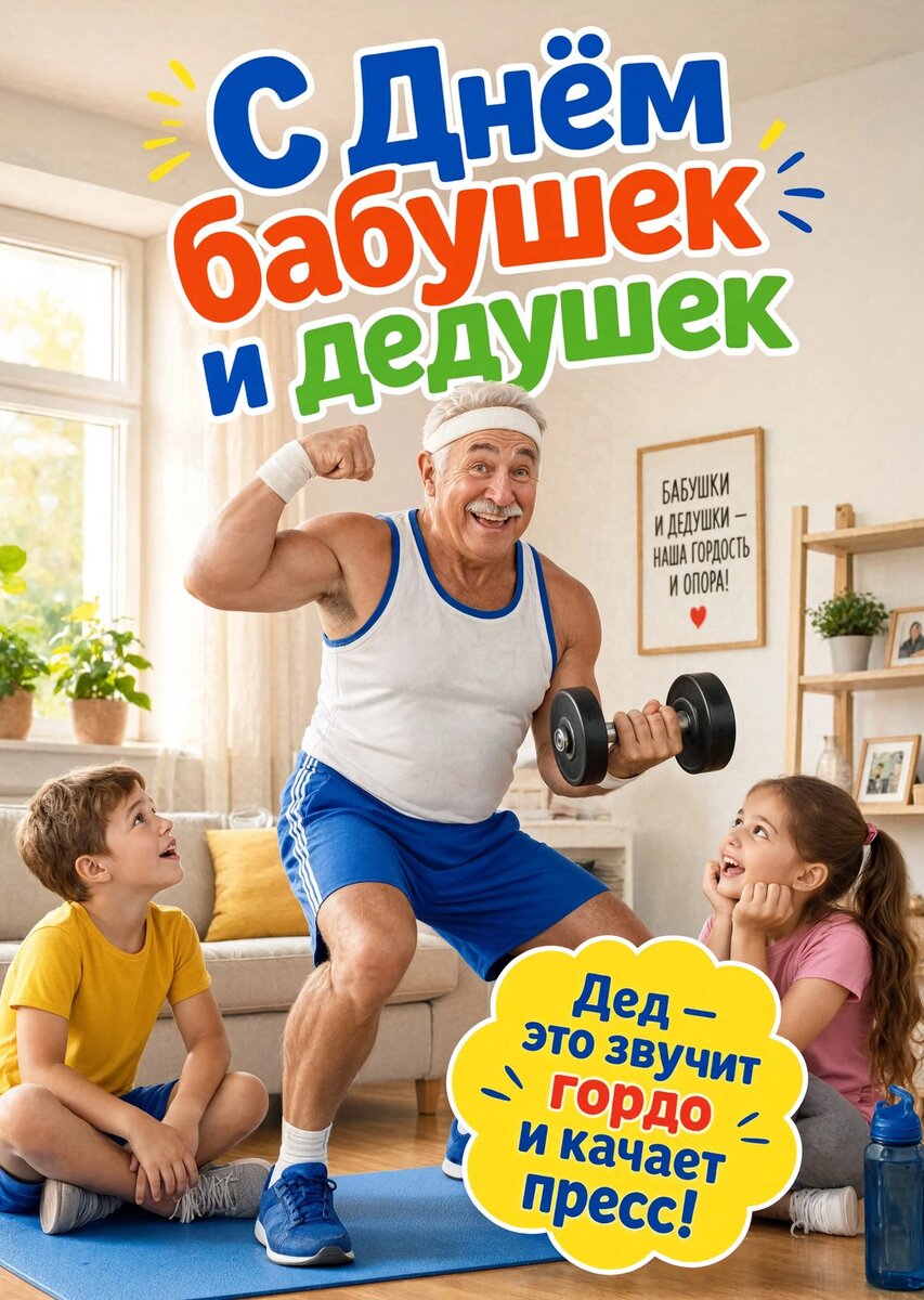 открытка с Днем Бабушек и Дедушек-29