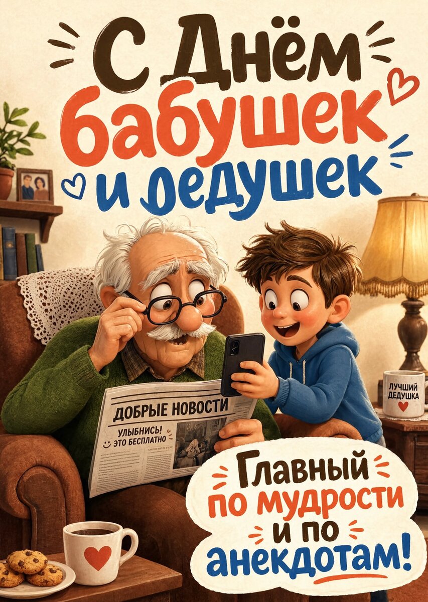 открытка с Днем Бабушек и Дедушек-5