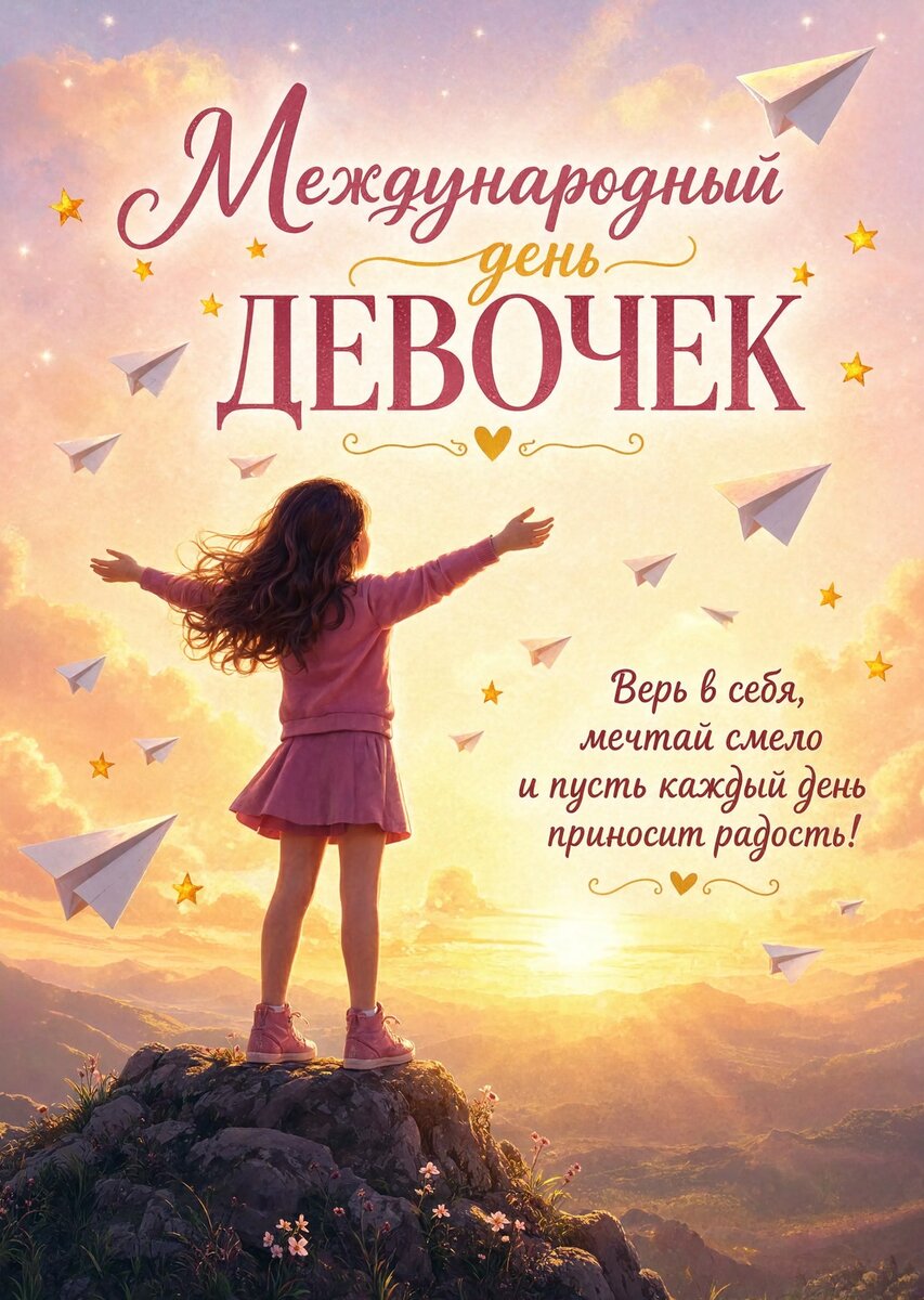открытка с Днем Девочек-15