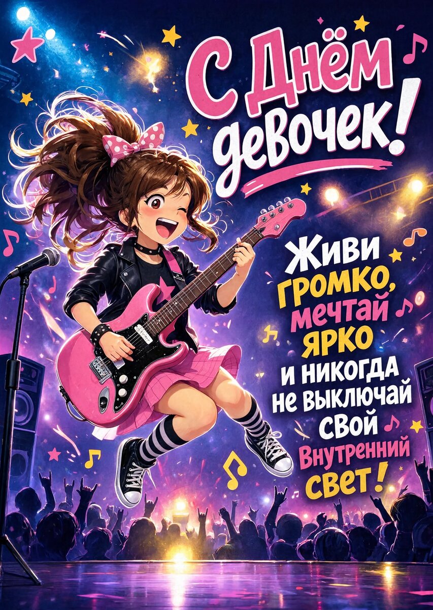открытка с Днем Девочек-23