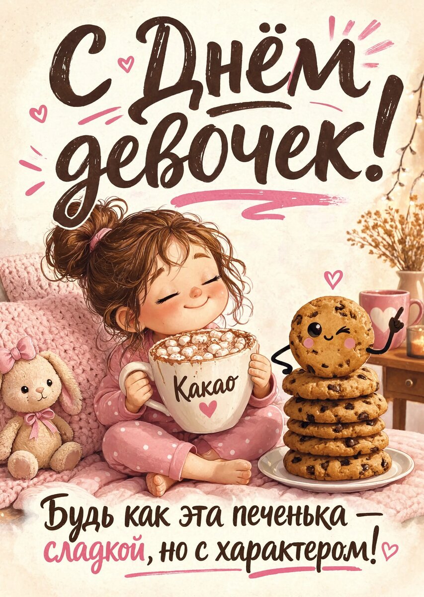 открытка с Днем Девочек-29