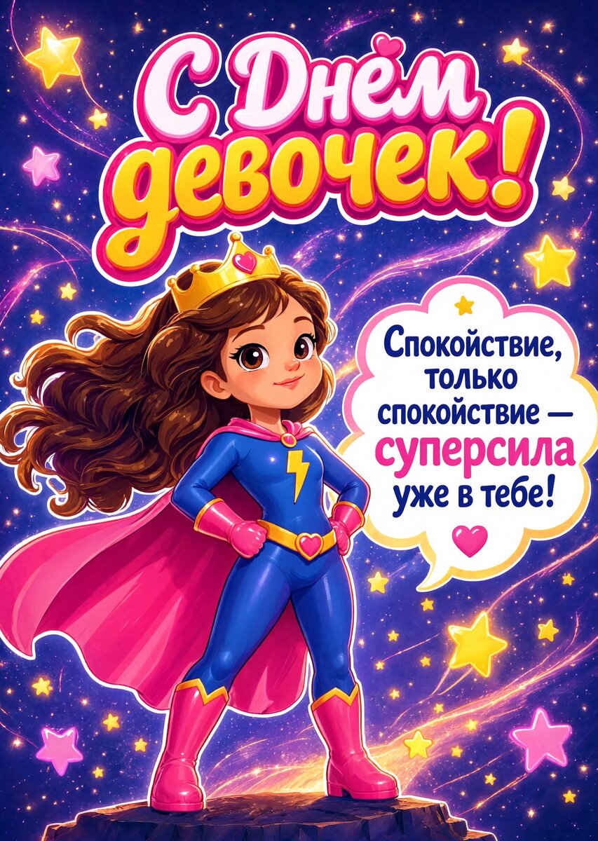 открытка с Днем Девочек-30