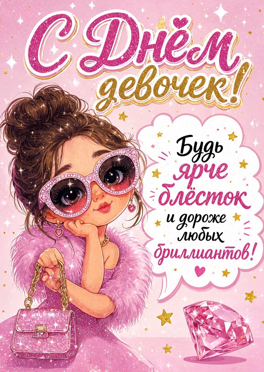 открытка с Днем Девочек-7