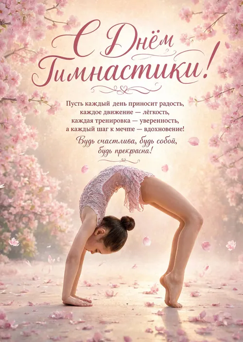 открытка с Днем Гимнастики-11