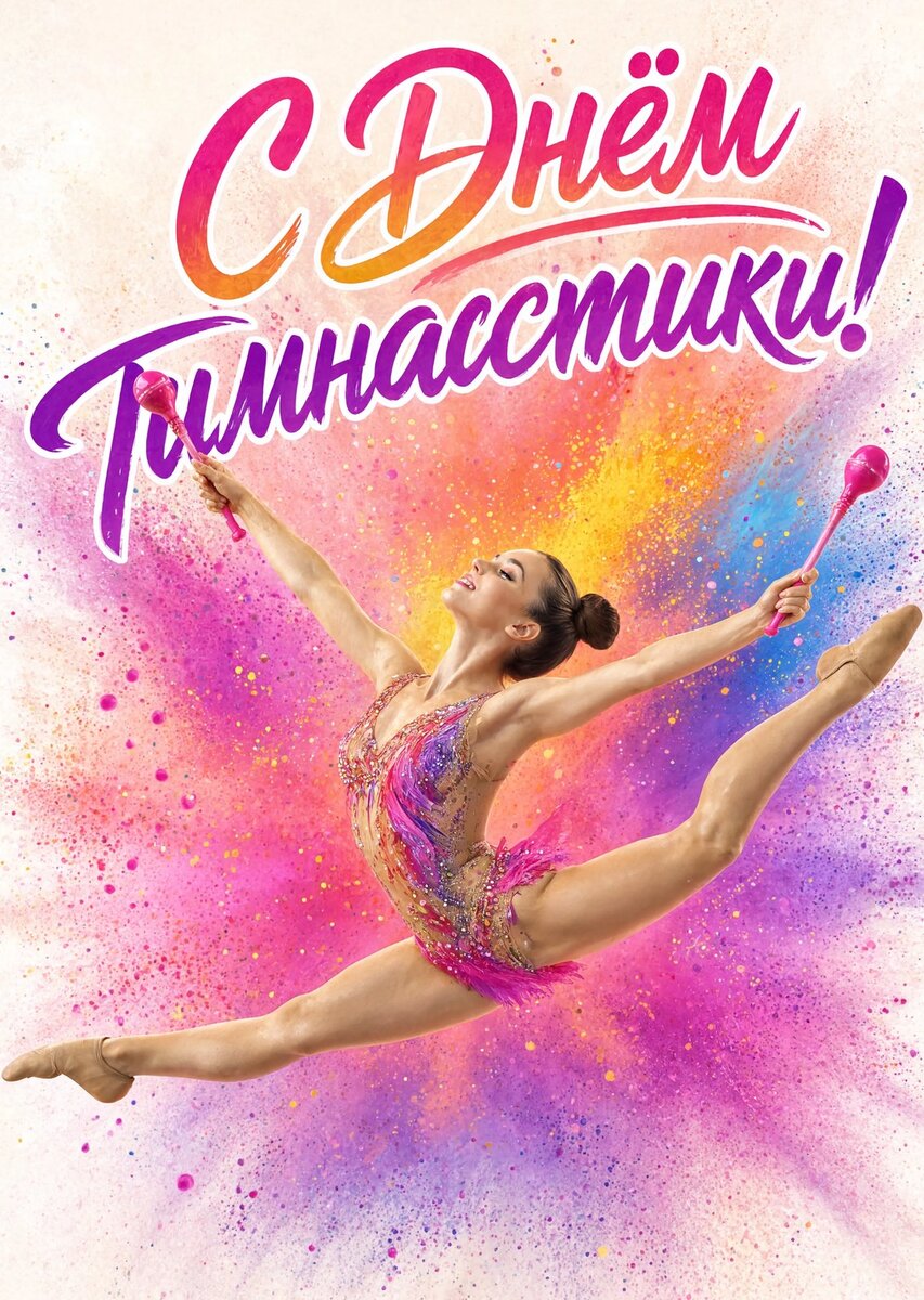 открытка с Днем Гимнастики-14