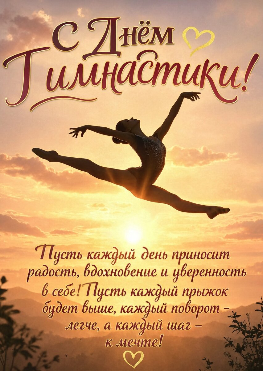открытка с Днем Гимнастики-15