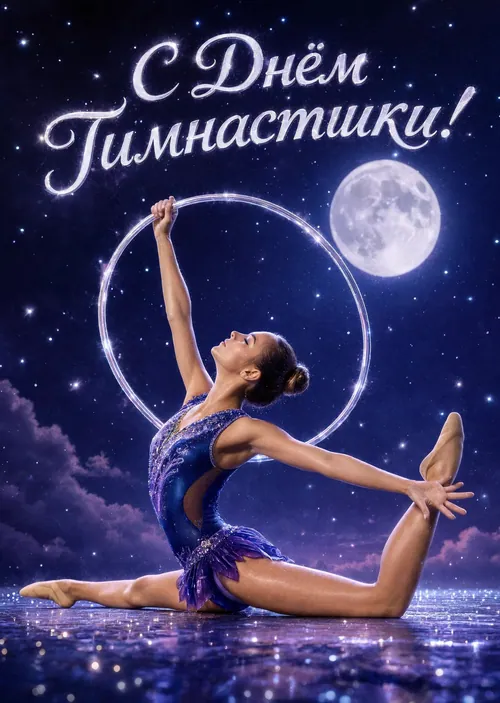 открытка с Днем Гимнастики-17
