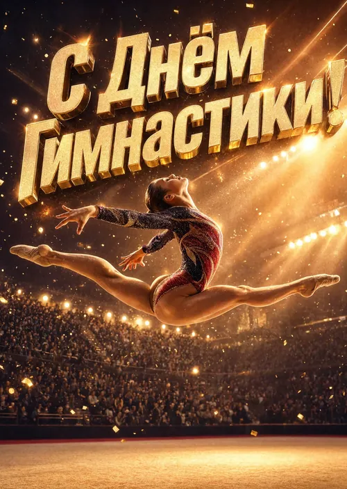 открытка с Днем Гимнастики-4