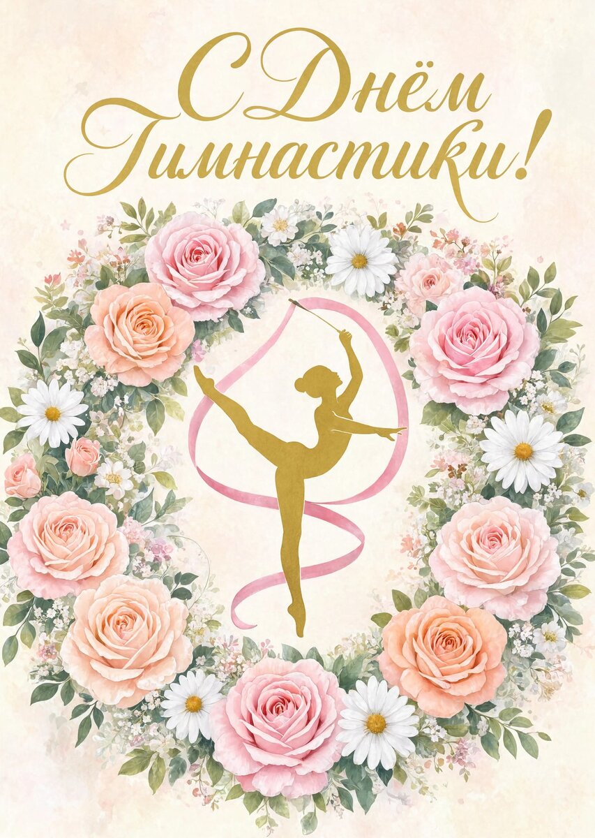 открытка с Днем Гимнастики-6