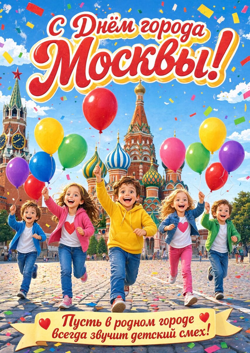 Открытка "С Днём Города Москвы" #17