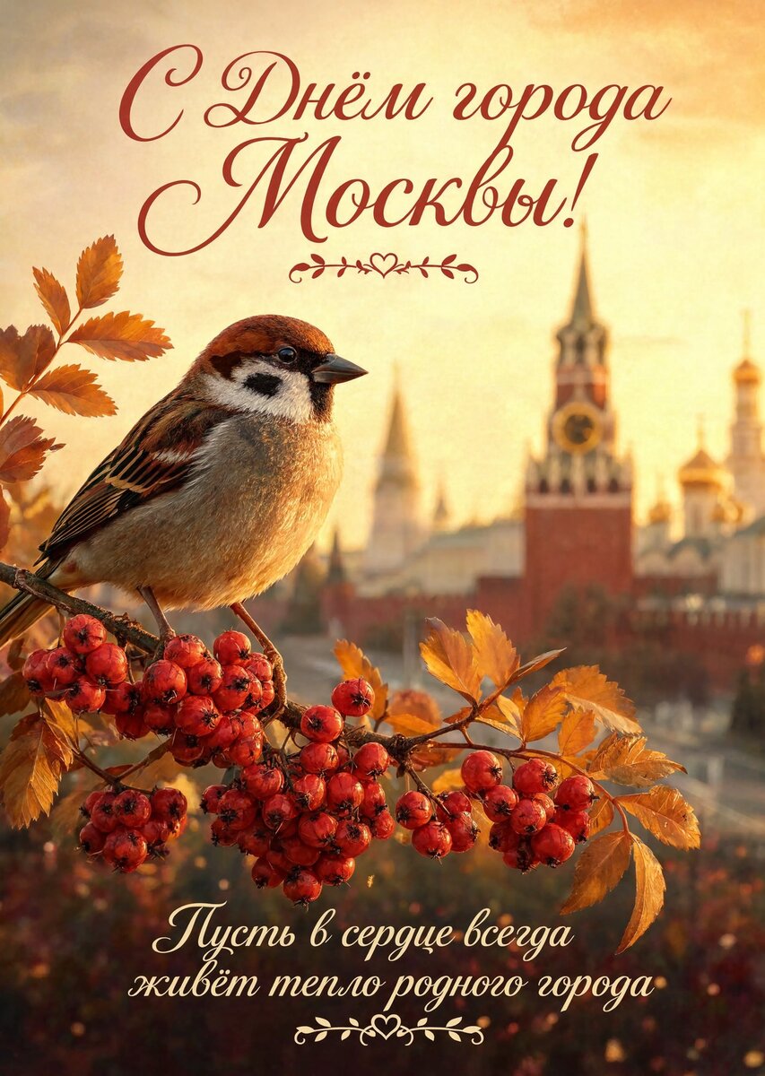Открытка "С Днём Города Москвы" #20