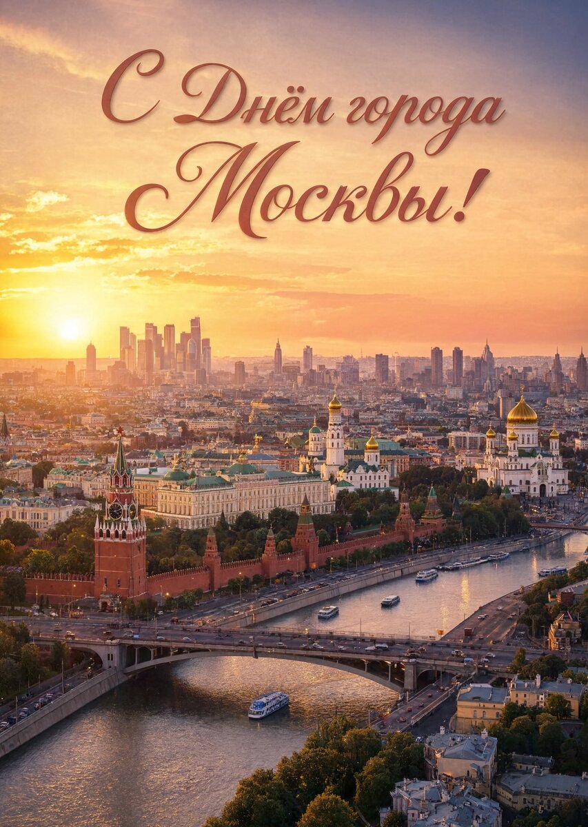 Открытка "С Днём Города Москвы" #23