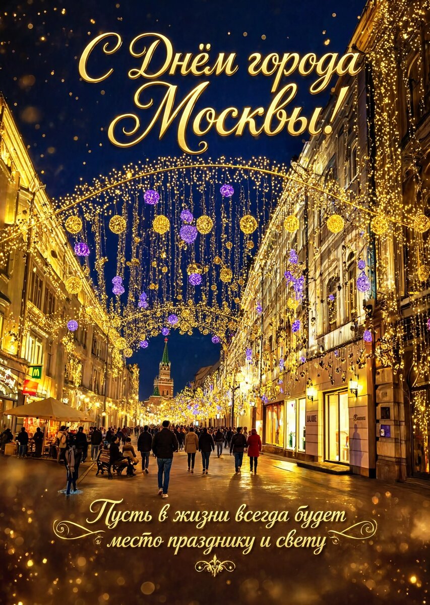 Открытка "С Днём Города Москвы" #24
